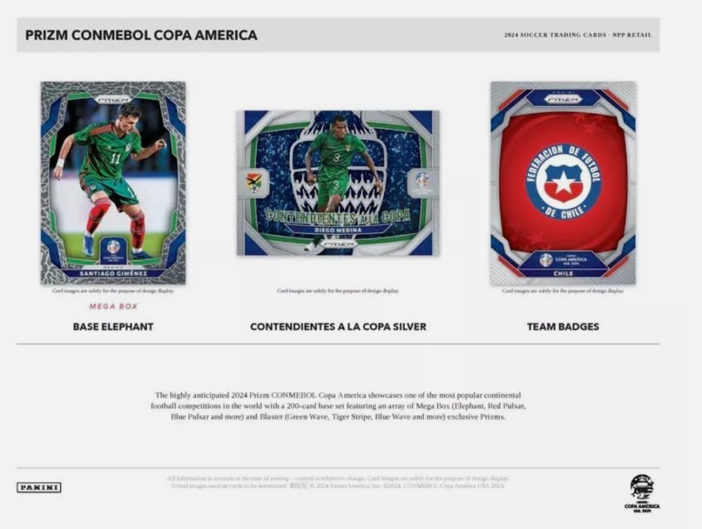 2023/24 Panini Prizm Copa America Soccer Mega Box