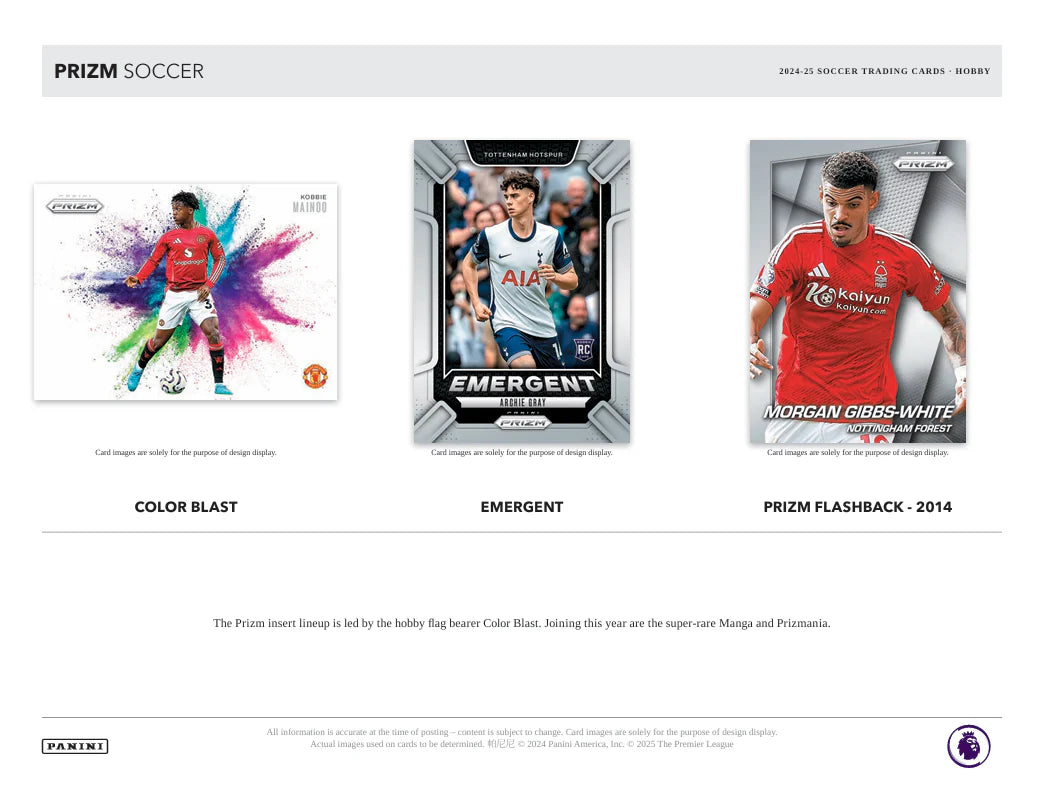 2024/25 Panini Prizm Premier League EPL Soccer 6-Pack Blaster Box