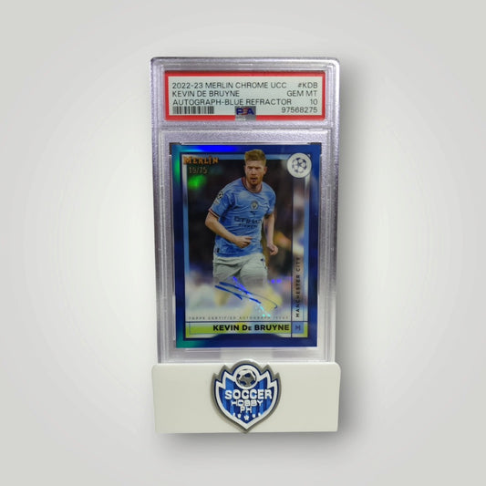 2022 Merlin Chrome UCC Kevin De Bruyne Blue Refractor Auto